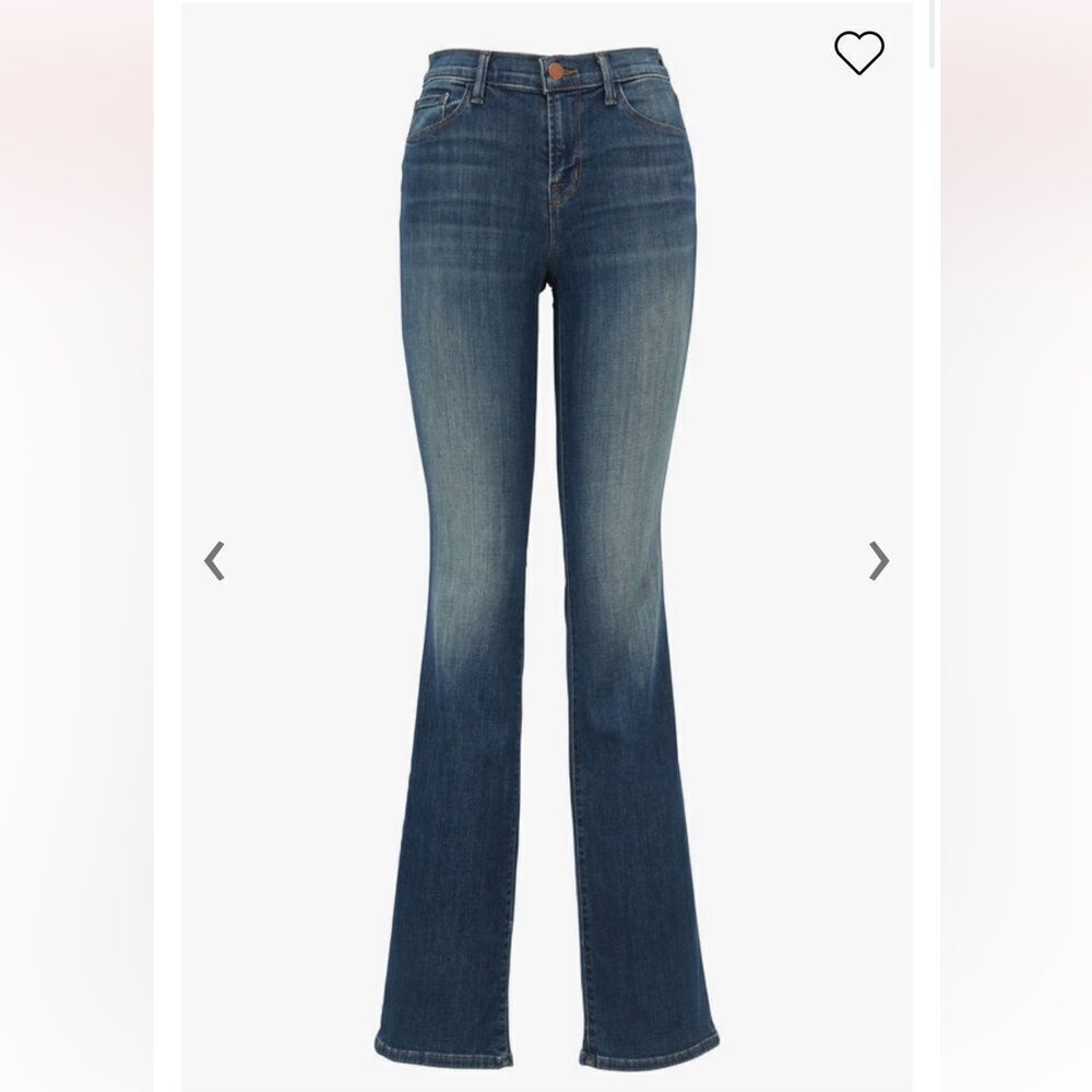 J Brand Brya Mid Rise Boot Cut Jeans Ingenue Medium Wash Stretch